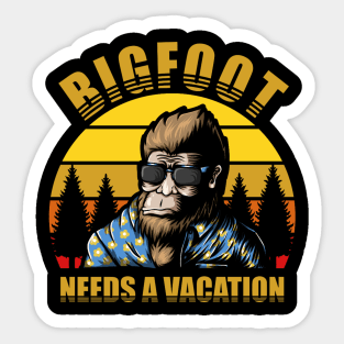 Bigfoot needs a vocation Sticker